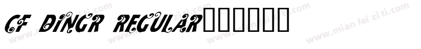 cf dingr regular字体转换